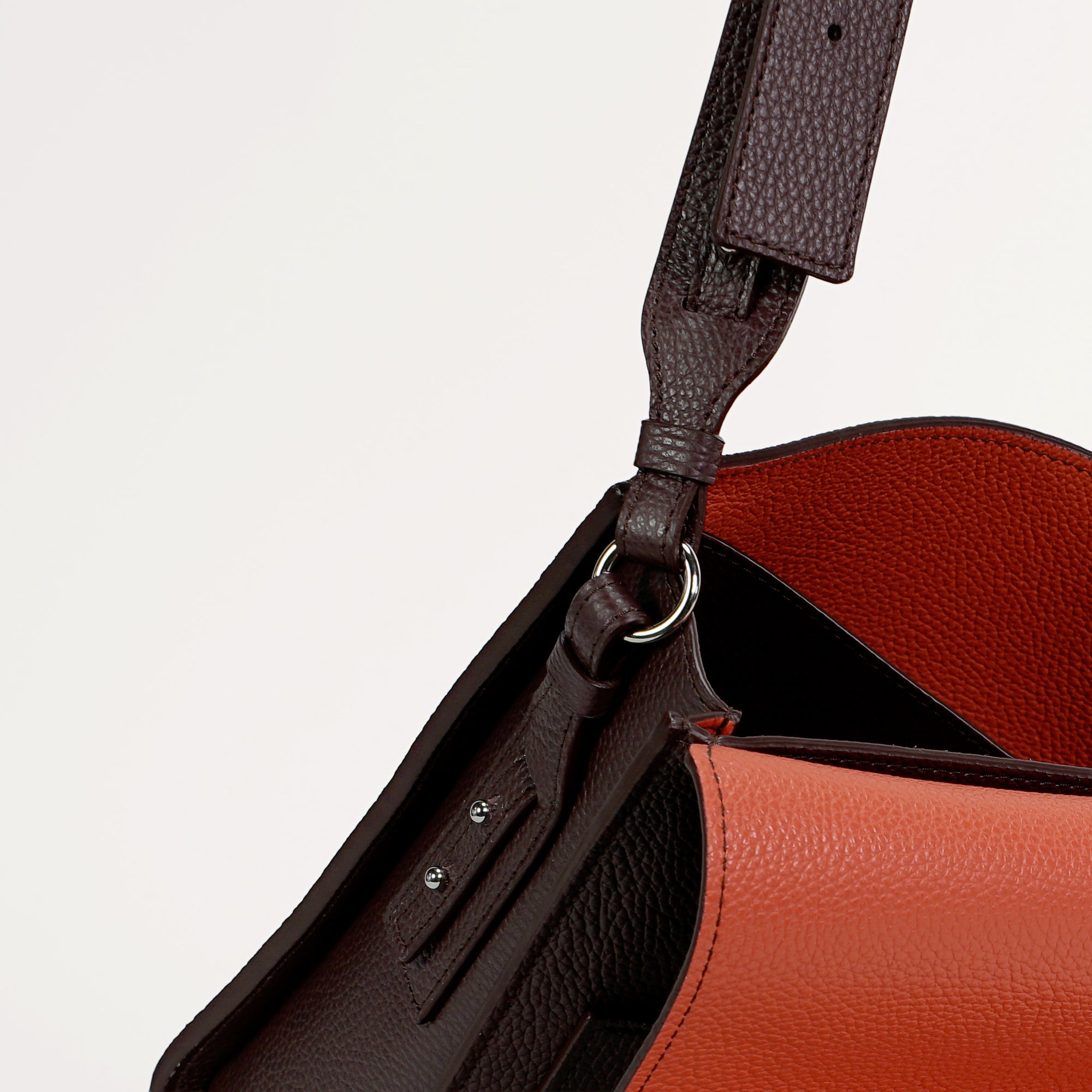 Geanta Sobre, Piele Texturata, Burgundia