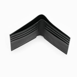 Portofel Slim din Piele Full Grain Negru Clasic
