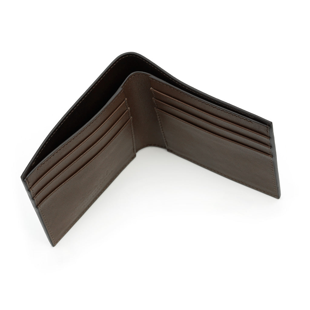 Portofel Slim din Piele Full-Grain Cafeniu Pralina