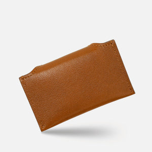 Portcard Envelope din Piele Full-Grain Cognac