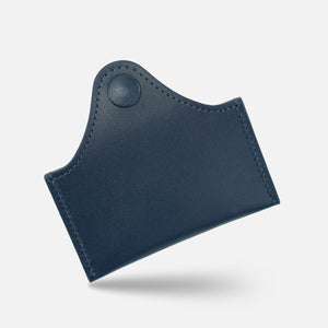 Portcard Envelope din Piele Full-Grain Albastru-Navy