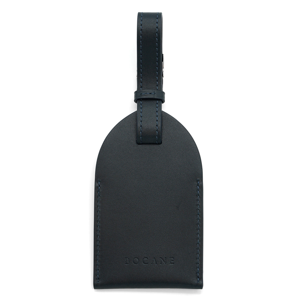 Tag Eticheta pentru Bagaje din Piele Full-Grain Albastru-Navy