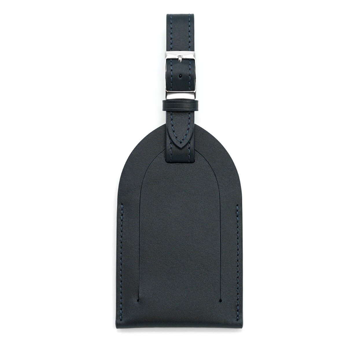 Tag Eticheta pentru Bagaje din Piele Full-Grain Albastru-Navy