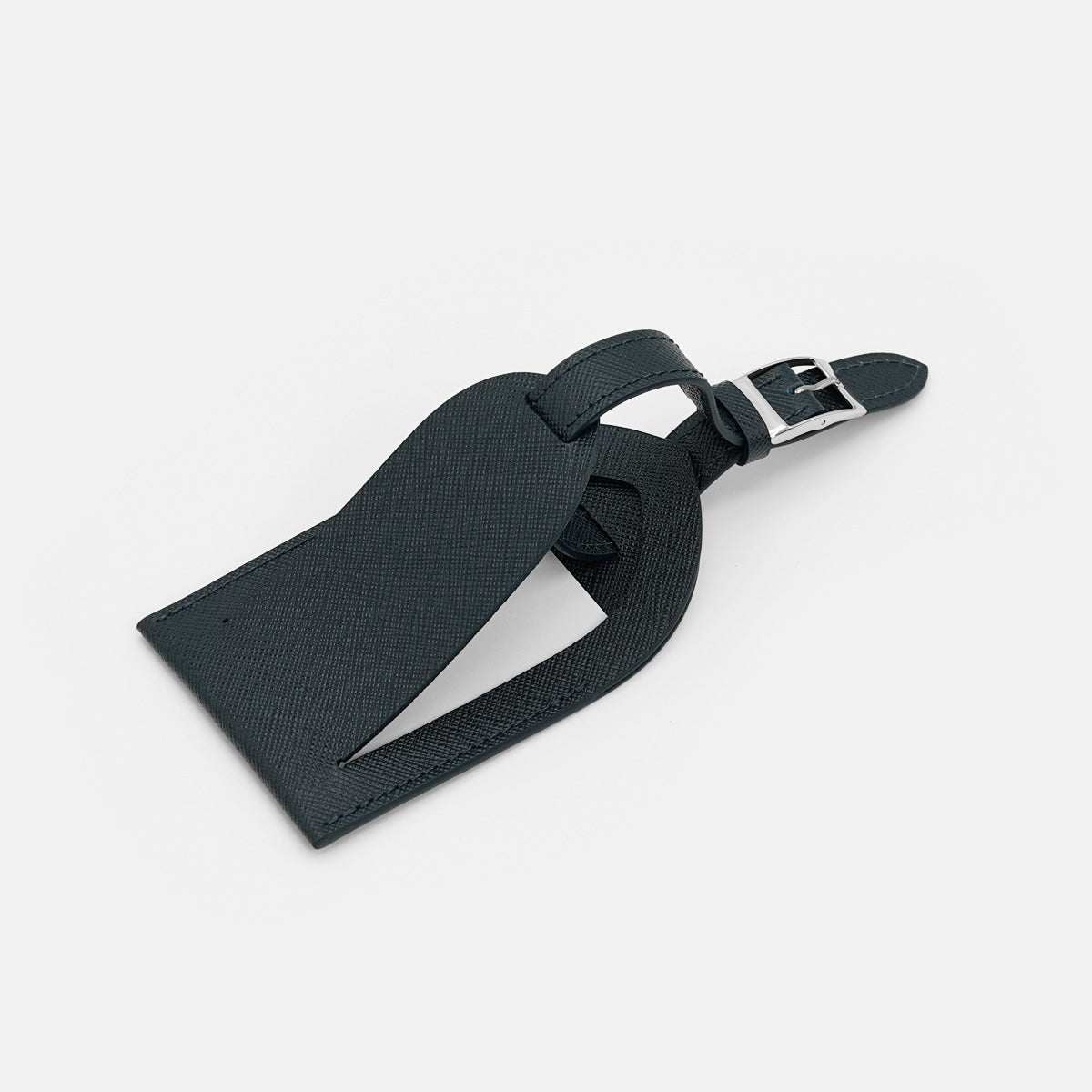 Tag Eticheta pentru Bagaje din Piele Saffiano Albastru-Navy