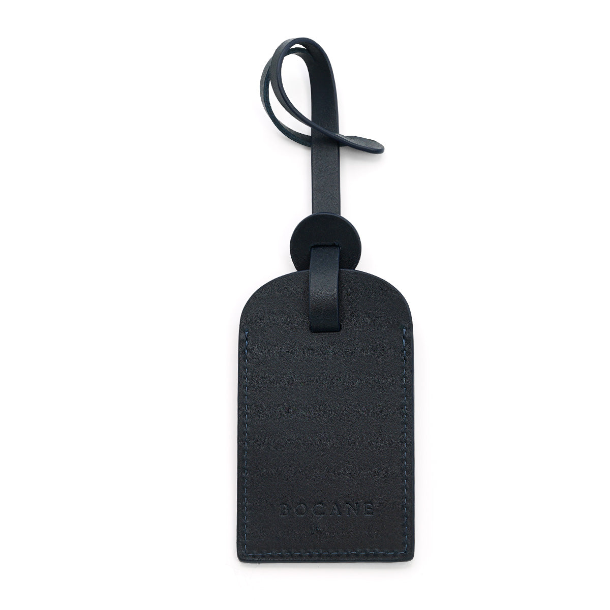 Eticheta pentru Bagaje din Piele Albastru-Navy, Full-Grain