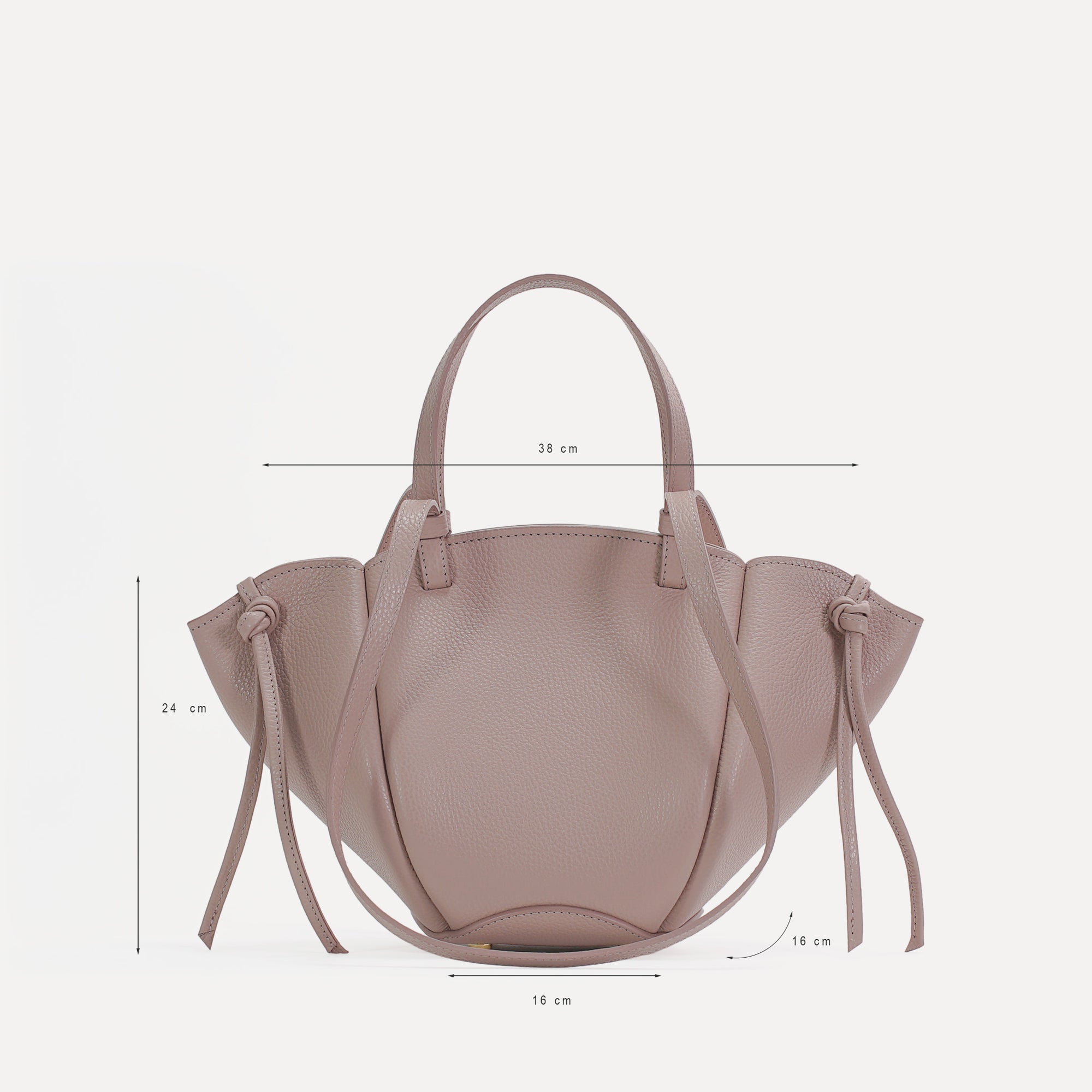 Geanta Voulez-Vous, Piele Texturata, Roz Pudrat