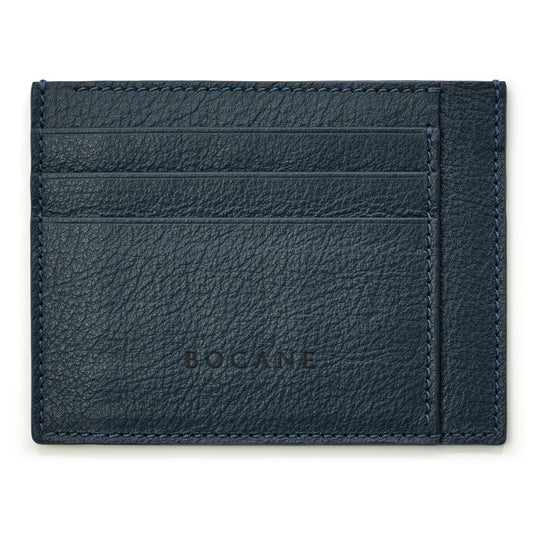 Portcard din Piele Texturata Albastru Navy